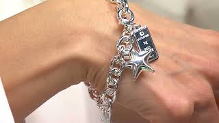 UltraFine 950 Silver Motif Charm Enhancer on QVC