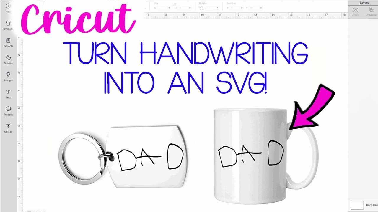 Cricut Tutorial How To Turn Handwriting Into An Svg File Youtube