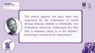 UWC 60th Anniversary - Commemorating The History of Women's Day