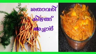 ശതാവരി കിഴങ്ങ് അച്ചാർ/sathavari root pikle/chathavari  kizhagu achar