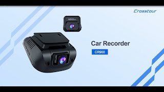 Crosstour Dash Cam Front and Rear CR900 Operation Video