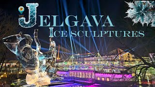 Ice Sculptures Festival Latvia Ledus skulptūru festivāls Jelgava 2024 #ice ❄️🤩☃️✨