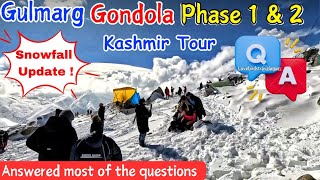 Gulmarg Gondola Phase 1 \u0026 2 | Things To Know Before Kashmir Trip | Kashmir In Winter 2024-25