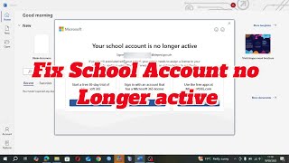 Fix DepEd Microsoft Office Your School Account is No Longer Active