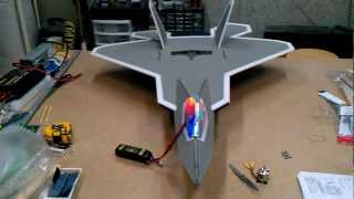 F-22 RC plane made of Depron foam