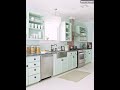 blue pastel kitchen cabinet