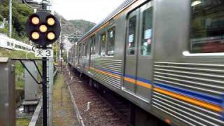 南海高野線紀見峠駅急行難波行き発車