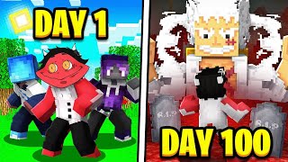 We Survived 100 days in One Piece Minecraft for REVENGE