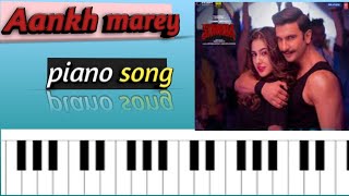 Aankh marey piano song/Simba/covered by mobile ( perfect) piano...