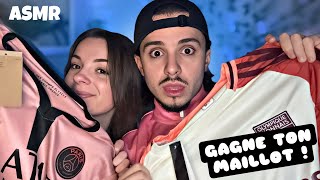 [ASMR] UNBOXING tee-shirt de FOOTBALL ⚽️+ JEU CONCOURS 🤩 (with @Loasmr)