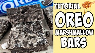 How to make a 3-Ingredient Oreo Marshmallow Bars! tutorial #Shorts