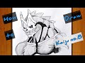 How to draw Kaiju no. 8 || step by step anime drawing || kaiju no. 8 drawing