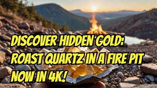 Discover Hidden Gold: Roast Quartz in a Fire Pit in 4K!