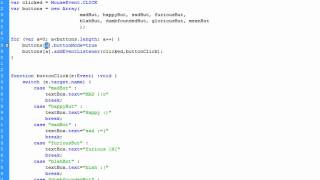 Controlling Buttons With An Array And Switch Statement in flash with as3