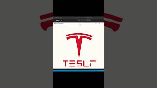 @Tesla Car Logo Drawing Using Python Turtle Graphics #Short