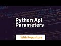 python api parameters