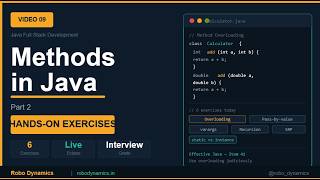 Java Methods Part 2 Real-World Coding Exercises | Overloading, varargs, Recursion