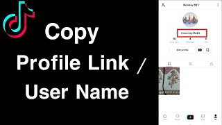 How To Copy TikTok User Name || Copy Tiktok Profile Link.