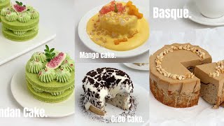 【抖音】快乐的泉源来自甜品part 11🍮mango cake，orea cake，pandan cake，basque，mini cake｜douyin desserts#douyin