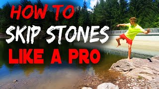 HOW TO SKIP STONES LIKE A PRO! Master Stone Skipping