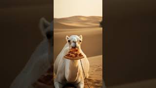 Pizza in the desert? Now that’s a real treasure! 🌵🍕🐫 #camel #shorts #viralvideo #addisexplorer