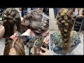 simple back braid hairstyle in 15 minutes/ easy messy braid hairstyle /hairstyle for mehndi function