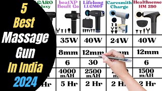 5 Best Massage Gun In India 2024 | AGARO vs Lifelong vs beatXP vs Caresmith Massage Gun