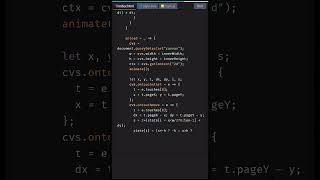 Create Wave Simulation With HTML Canvas | HTML5 Canvas Tutorial #shorts #coding #JavaScript