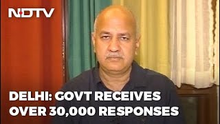 Delhi Government Receives Over 35,000 Suggestions On Reopening Of Schools: Manish Sisodia