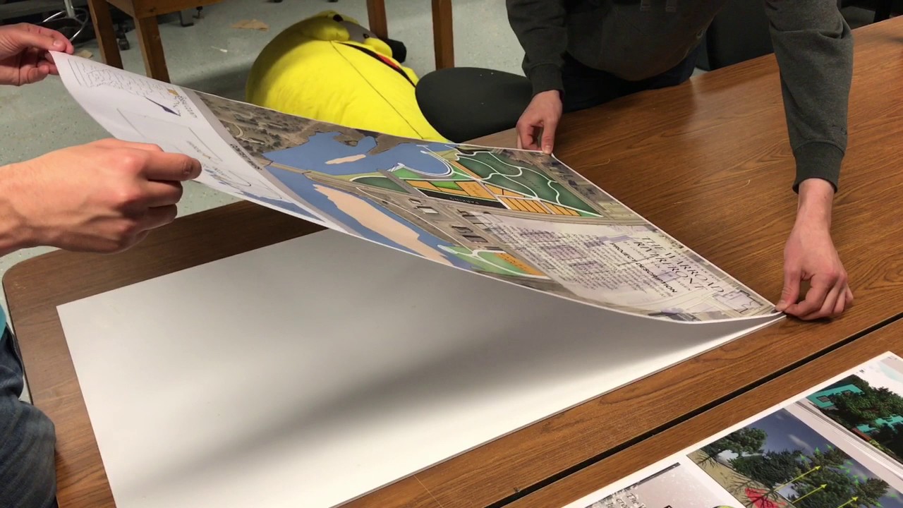 How To Mount A Poster On Foam Board