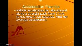 Physical Science Acceleration