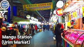 망우역 우림시장, Walking around Mangu Station, Urim Market (Seoul, Korea)/4K