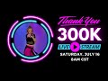 300K Livestream JAM Dance Fitness PARTAY July 16 at 8am CST | THANK YOU!