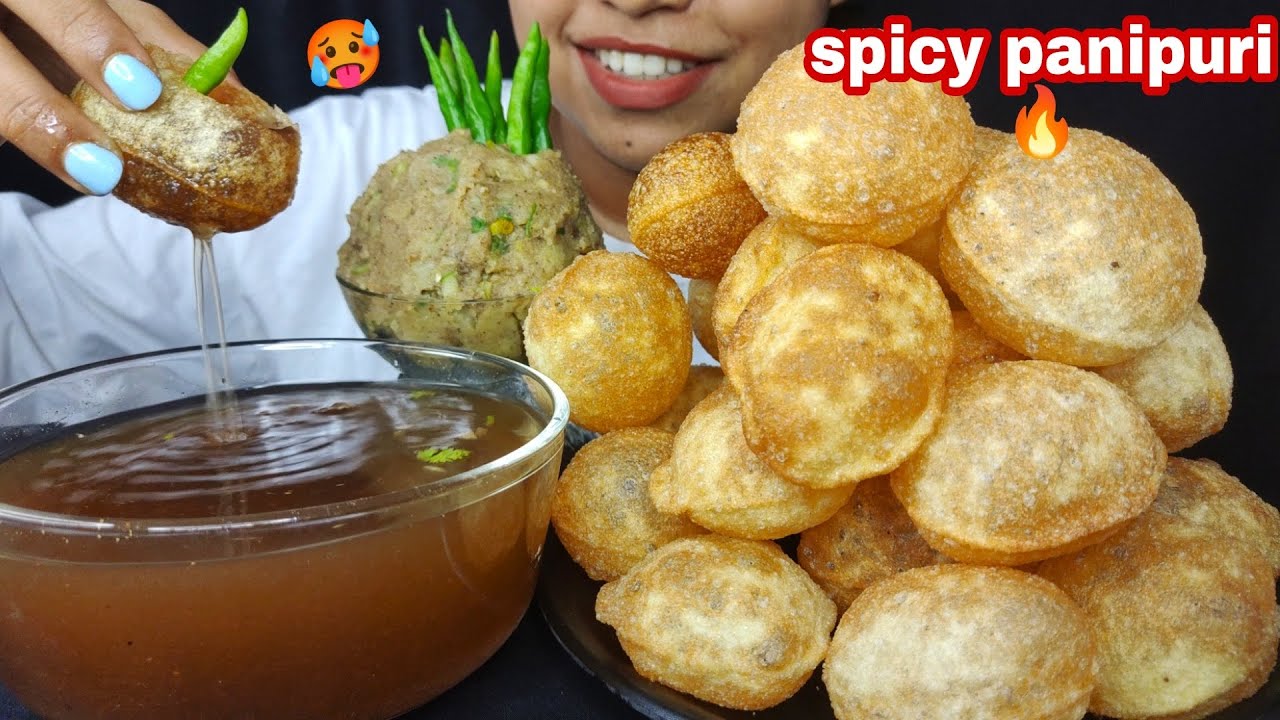 Spicy Panipuri Challenge Golgappa Eating Challenge Youtube