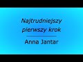 Najtrudniejszy pierwszy krok - Anna Jantar (karaoke cover)