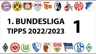 Bundesligatipps 1.Liga - 1.Spieltag - Saison 2022/2023