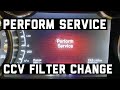 How to: PERFORM SERVICE Dodge Ram 6.7 Cummins changing CCV filter and message reset