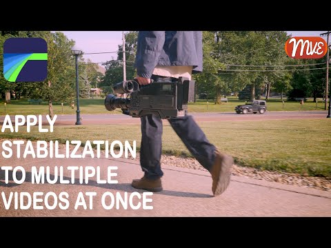 Apply stabilization to multiple videos at once – LumaFusion tutorial #short