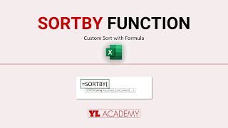 MS Excel - SORTBY Function | Custom Sort with Formula