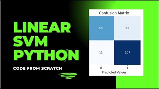Heart Classification SVM with linear kernel Scratch Python Code / SVM Scratch Python Code