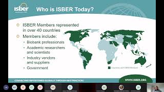 Statewide Biobank Seminar Series - A world of biobanking: Inside ISBER