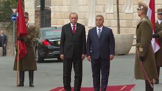 Hungarian Prime Minister Viktor Orban welcomes Recep Tayyip Erdogan in Budapest  | AFP