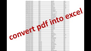 Convert table in pdf into excel using python