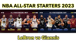 NBA ALL-STAR STARTERS 2023 IN UTAH | Team LeBron vs Team Giannis