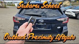 Subaru School - Outback Proximity Tailgate