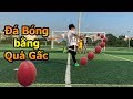 Thử Thách Bóng Đá mùa Asian Cup 2019 Đỗ Kim Phúc thách Quang Hải nhí sút phạt và đá bóng quả Gấc