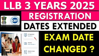 MH LAW CET (3 Yrs) 2025 Registration Dates Extended Again | mh law cet registration 2025 | Update |