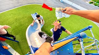 Catch Me Win 500$ (Extreme Parkour Tag!)