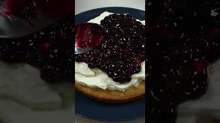 Blueberry Shortcake with Fresh Whipped Cream #shorts