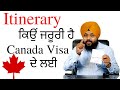 Itinerary for Canada Tourist Visa! Canada Visitor Visa Process 2022 ! Canada Visa Latest Update